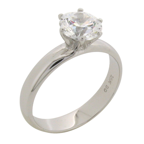 Solitaire Ring Brilliant Cut (7mm)