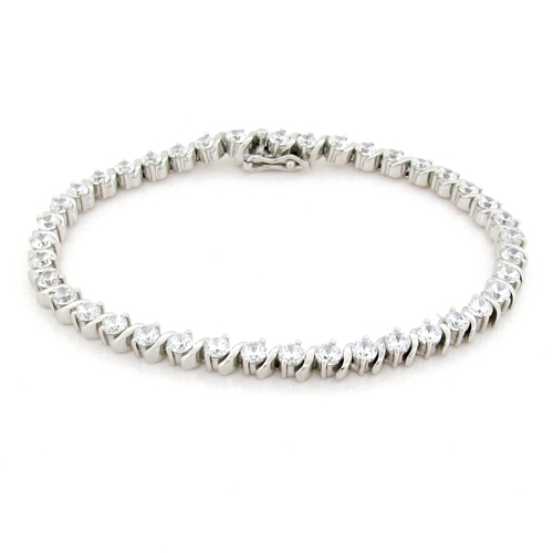 S-Link Round Brilliant Tennis Bracelet