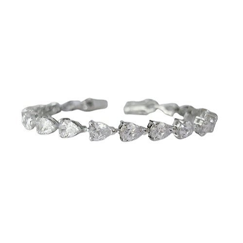 Pearshape Diamond Tennis Bracelet