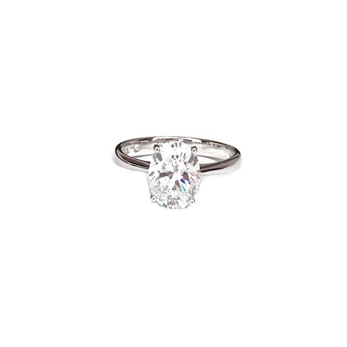 Classic Oval Cut Solitaire ring is designed with stunning simplicity in mind.    With perfect proportions and a refined setting that lifts the diamond up to the light. Timelessly elegant, this ring has been meticulously designed and crafted with a four-prong-set oval-shaped solitaire. 