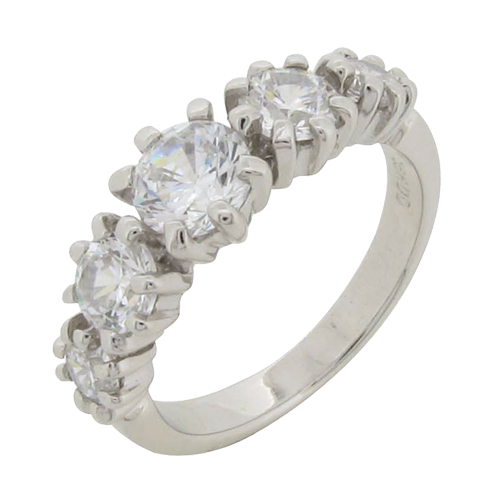 5 Stone Brilliant Cut Ring