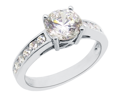 Brilliant stone Engagement Ring