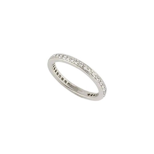 Eternity Ring with milligrain band