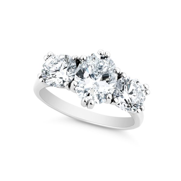 Oval & Round Trio Ring