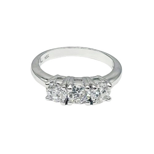 3-Stone Round (4.5mm) Trilogy Ring
