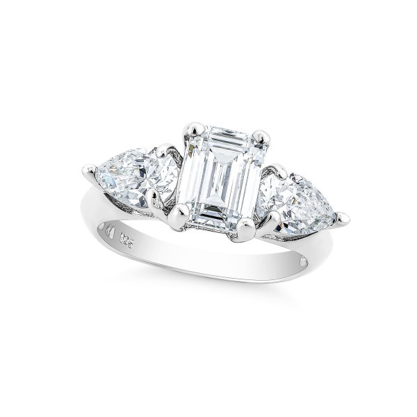 Emerald & Pear shape Duo Ring