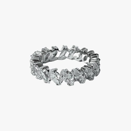 Marquise Eternity Prong Ring