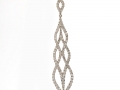 19294 -  An 18 karat white gold pendant set with round brilliant cut diamonds totaling 1.21 carats.